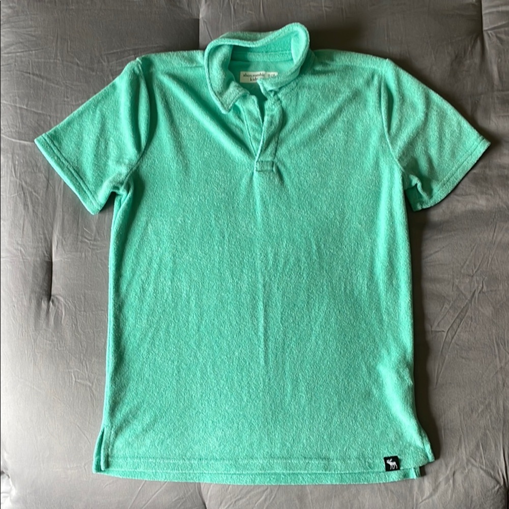 Abercrombie Kids Seafoam Green Polo 13/14